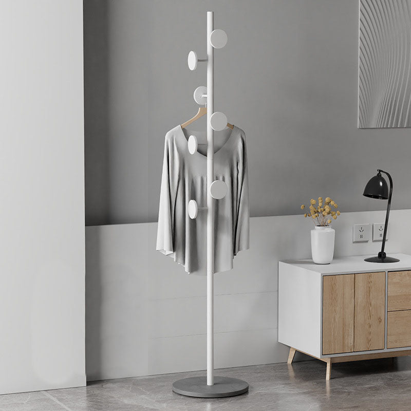 Luxurious Coat Rack Multi Coat Hooks Metal Coat Hangers with Marble Bottom