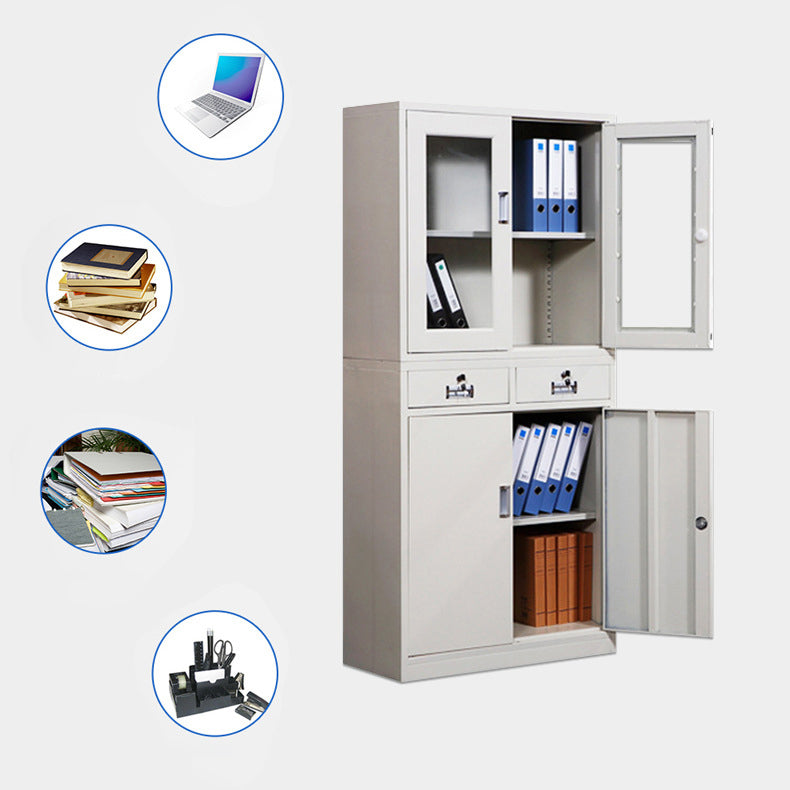 Leisure Vertical Cabinet Solid Color Locking Metal File Cabinet