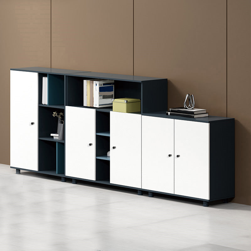 Contemporary File Cabinet Contrast Panel Vertical Filing Cabinet