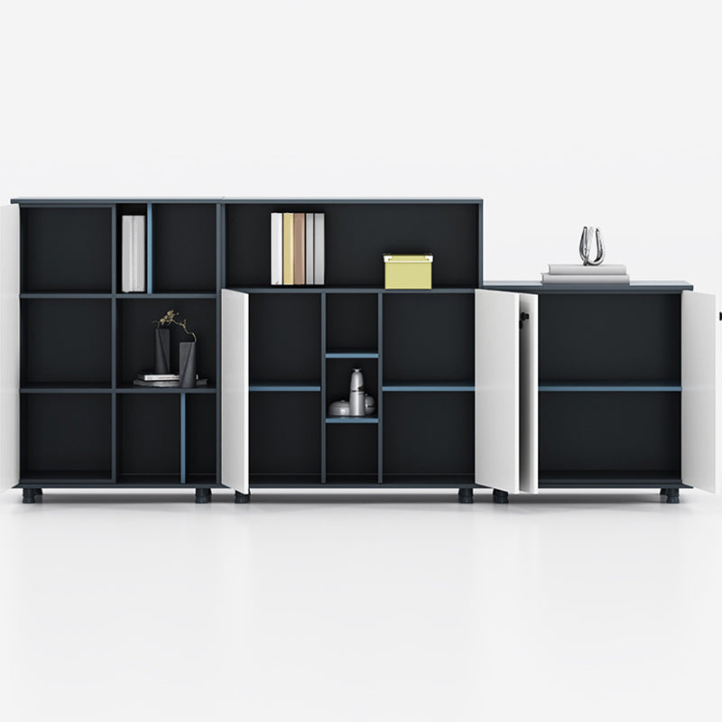 Contemporary File Cabinet Contrast Panel Vertical Filing Cabinet