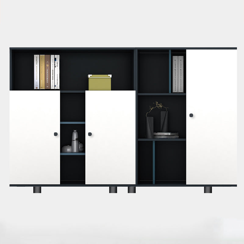 Contemporary File Cabinet Contrast Panel Vertical Filing Cabinet