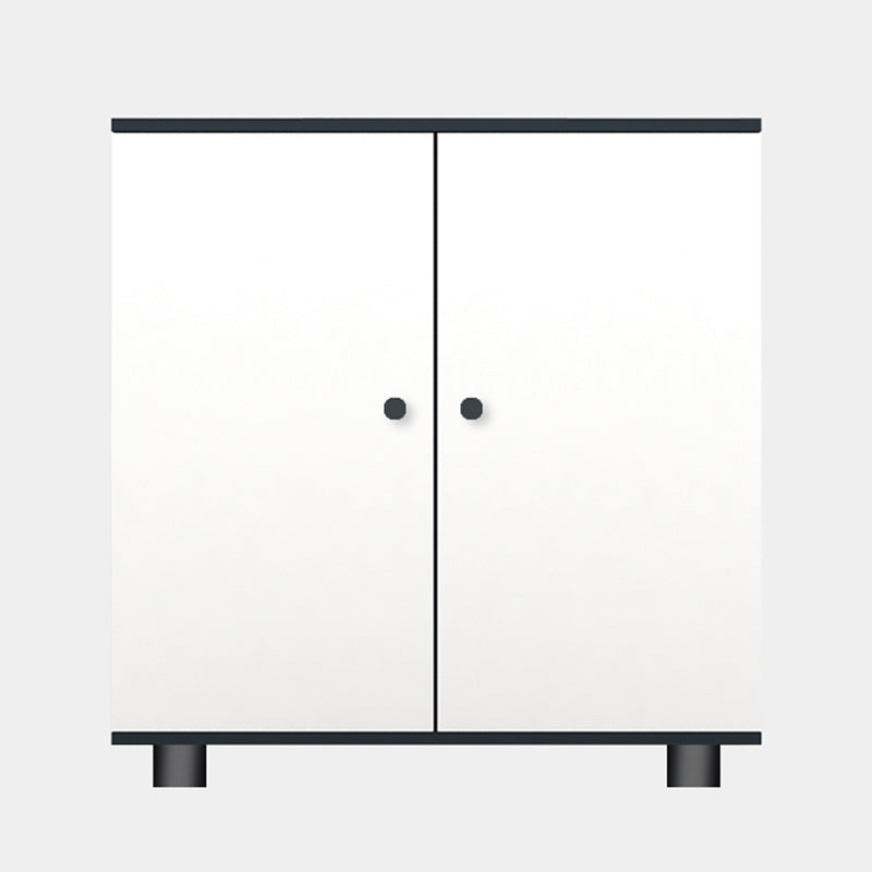 Contemporary File Cabinet Contrast Panel Vertical Filing Cabinet