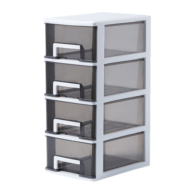 Vertical Filing Cabinet Transparent Drawers Modern Plastic File Cabinet