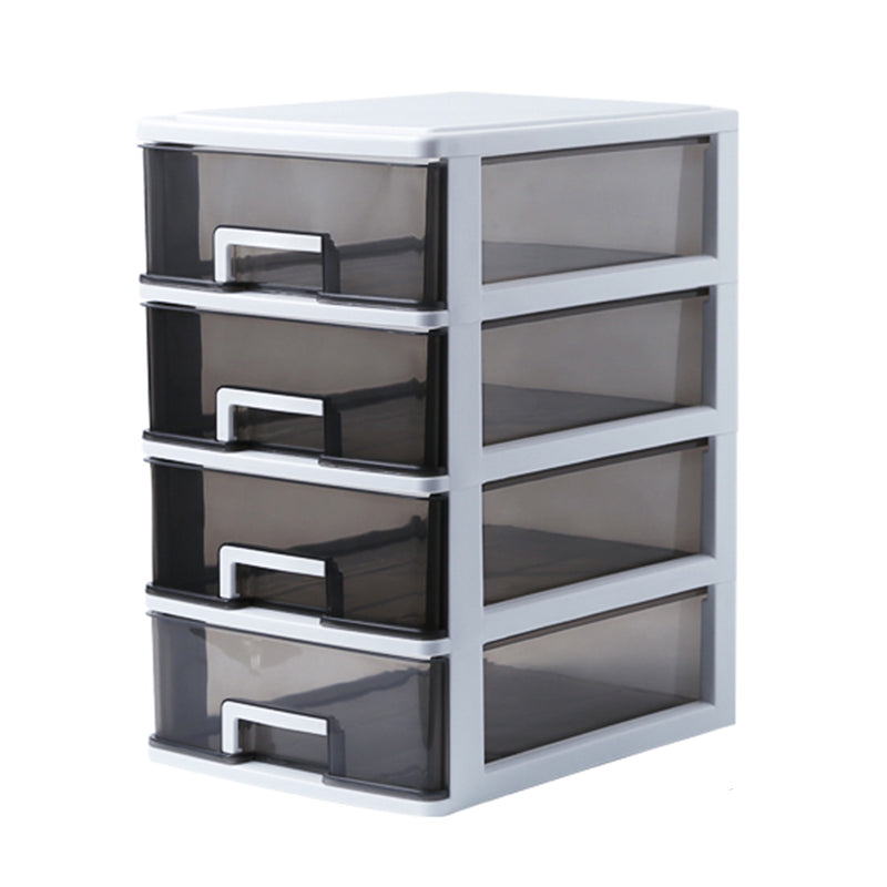 Vertical Filing Cabinet Transparent Drawers Modern Plastic File Cabinet