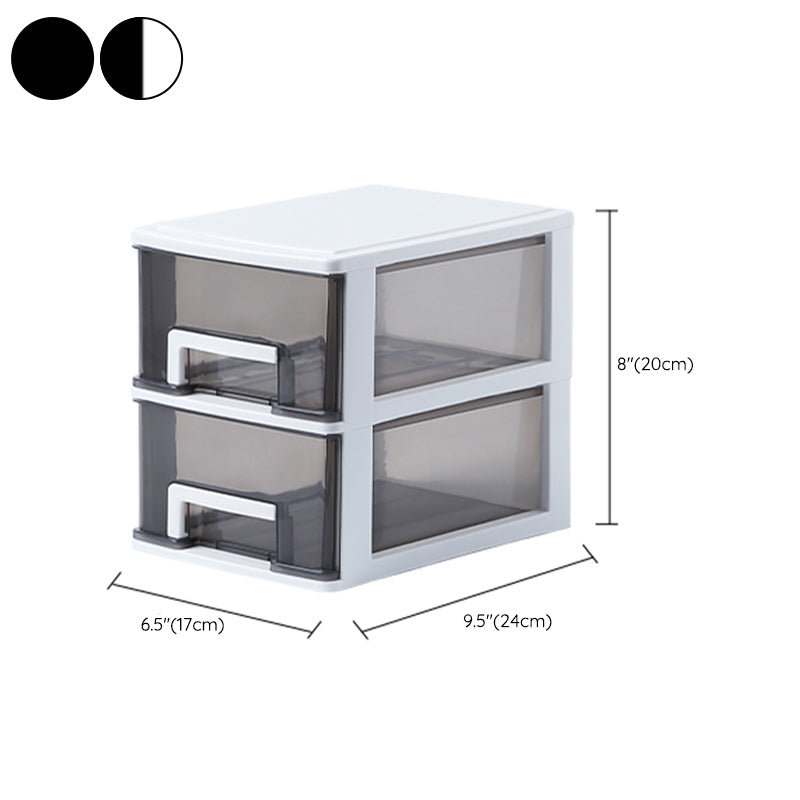 Vertical Filing Cabinet Transparent Drawers Modern Plastic File Cabinet