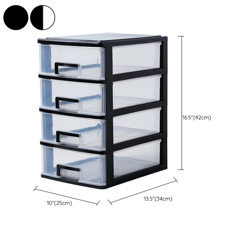 Vertical Filing Cabinet Transparent Drawers Modern Plastic File Cabinet