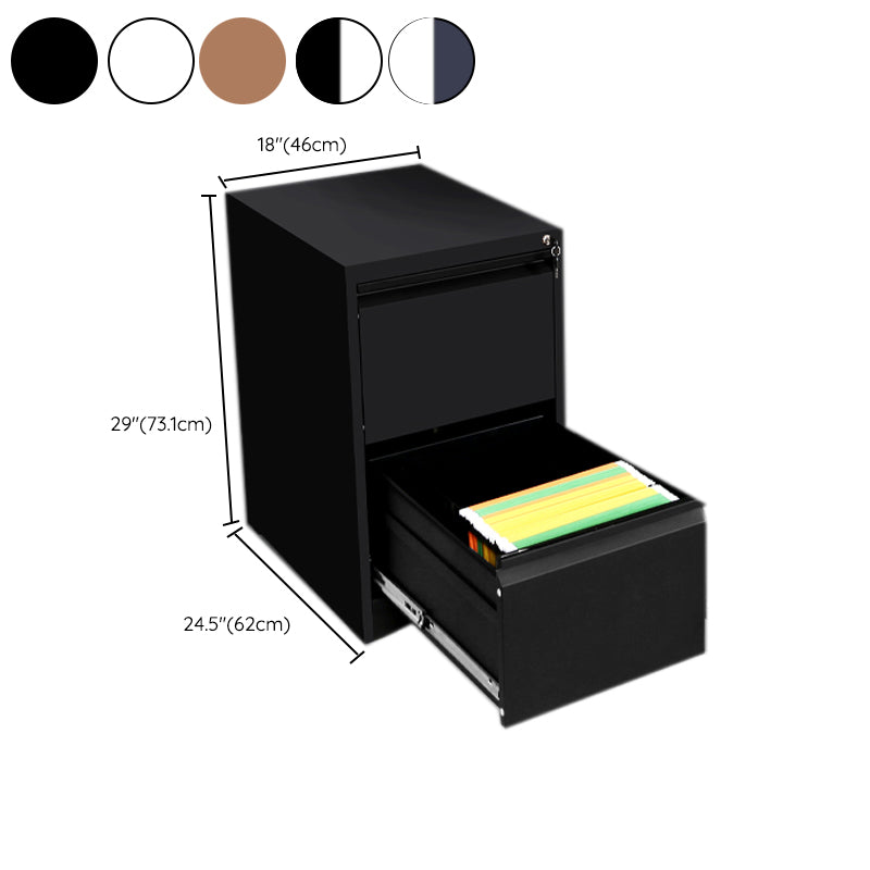 Modern Metal File Cabinet Pure Color Filing Cabinet for Home Office