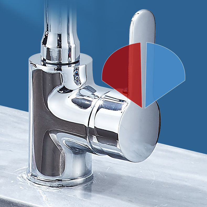 Contemporary Two Handles Kitchen Faucet Pull Down Bar Faucet