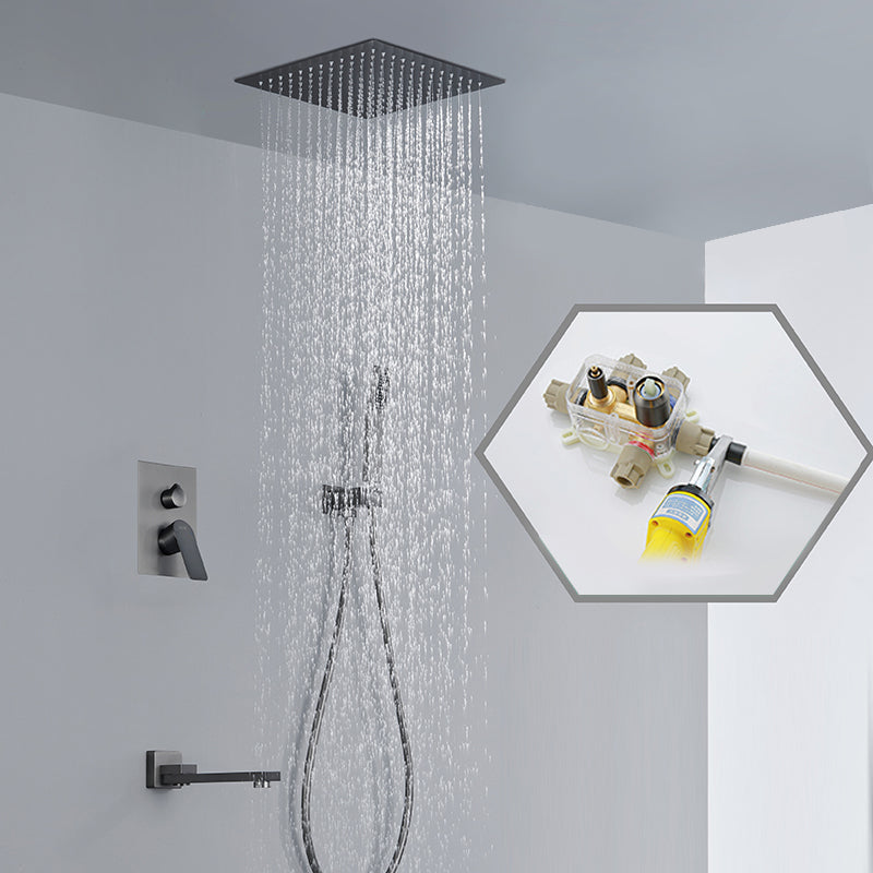 Modern Shower System Brass Temperature Control Ceiling Mounted Shower Faucet