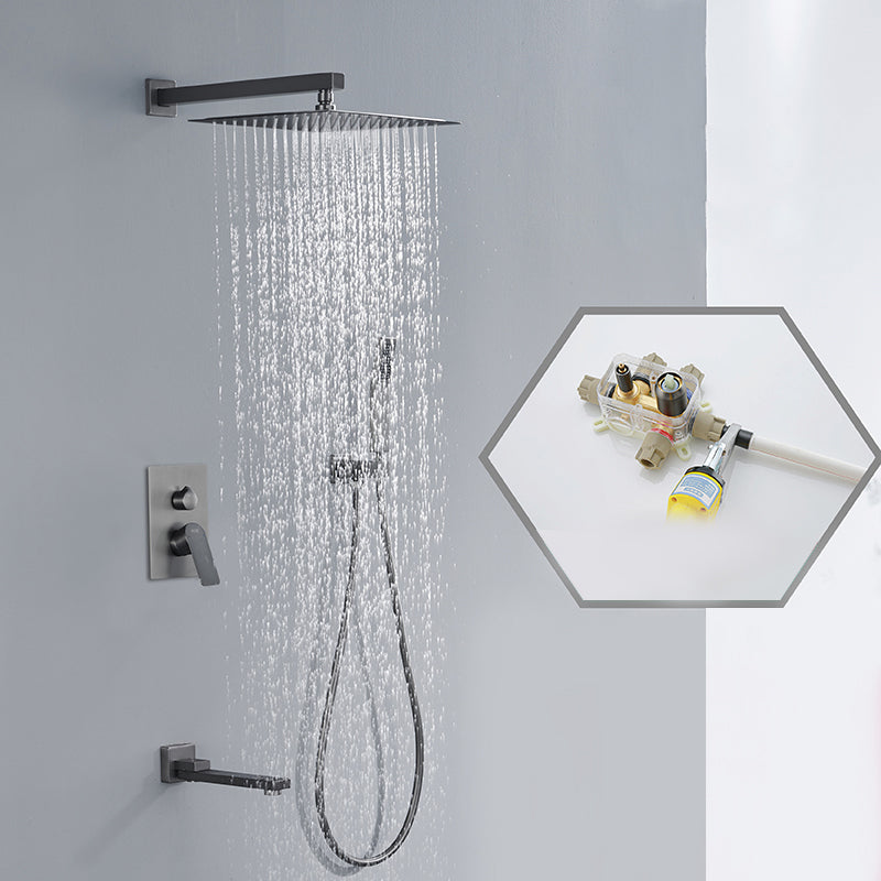 Modern Shower System Brass Temperature Control Ceiling Mounted Shower Faucet