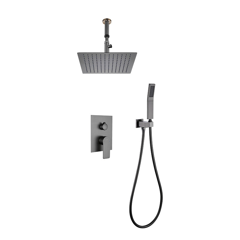 Modern Shower System Brass Temperature Control Ceiling Mounted Shower Faucet