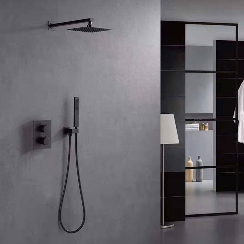 All-copper Shower Set into The Wall Pressurized Shower with Constant Temperature Concealed