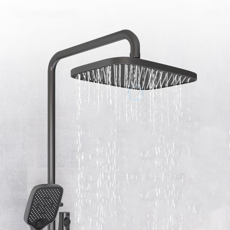 Contemporary Style Brass Shower Faucet with Hand Shower Wall Mounted Shower Combo