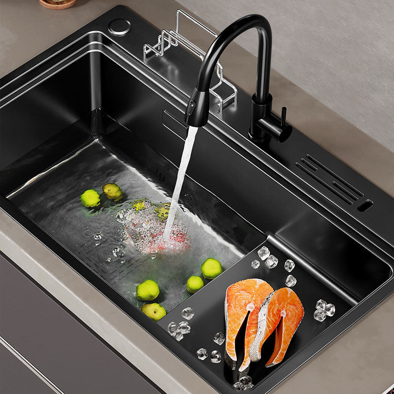 Contemporary Style Kitchen Sink Stainless Steel Kitchen Double Sink