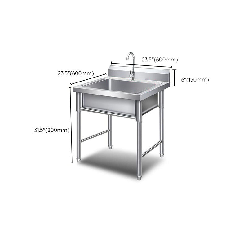 Kitchen Sink Top Mounted Stainless Steel Faucet Included Kitchen Sink