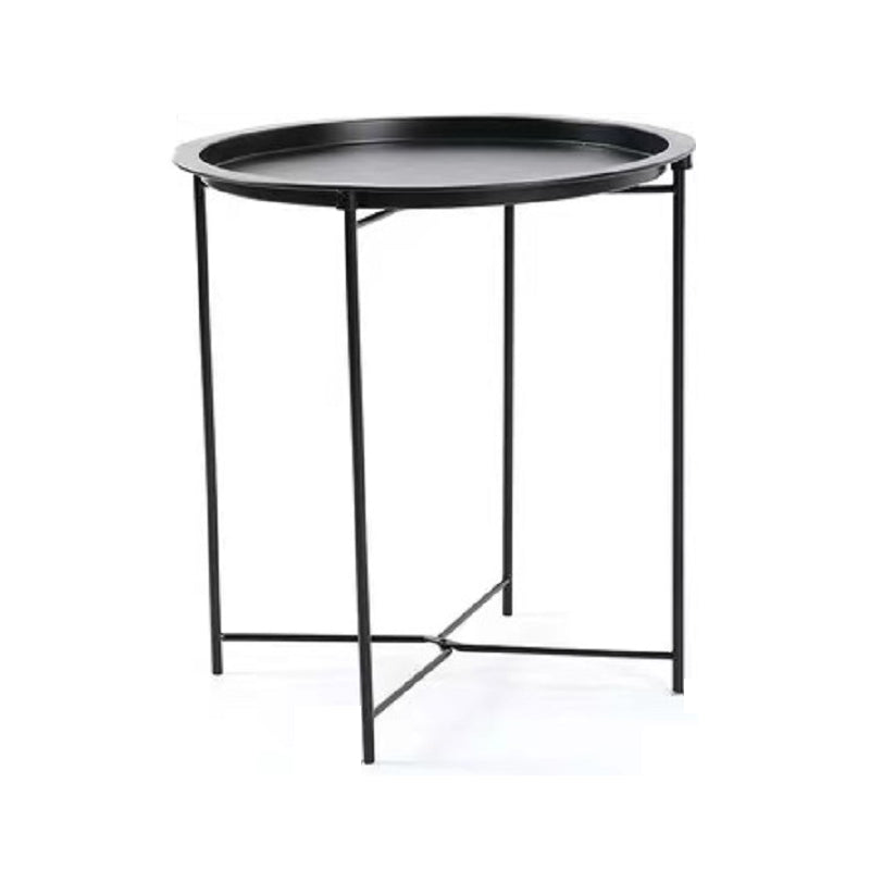 Metal Modern Accent Table Nightstand Antique Finish Bed Nightstand