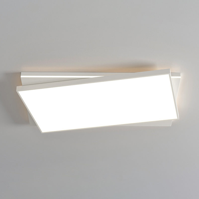 Contemporary Ceiling Lamp Geometric LED Flush Mount Light Fixture with Acrylic Shade