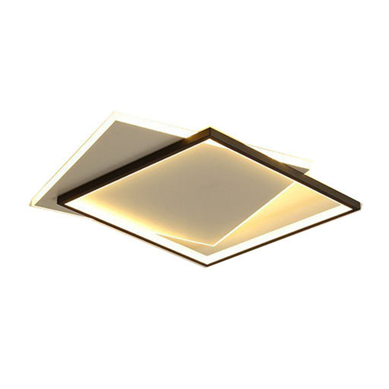 Minimalist Ceiling Lamp Geometric LED Flush Mount Light Fixture with Acrylic Shade