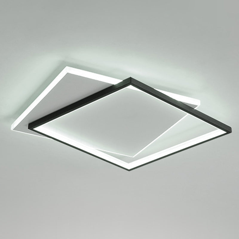 Minimalist Ceiling Lamp Geometric LED Flush Mount Light Fixture with Acrylic Shade