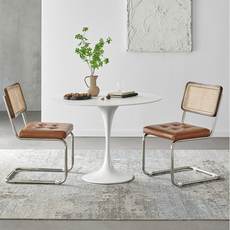 Modern 1/3 Pieces Dining Set Round Stone Dining Table for Kitchen