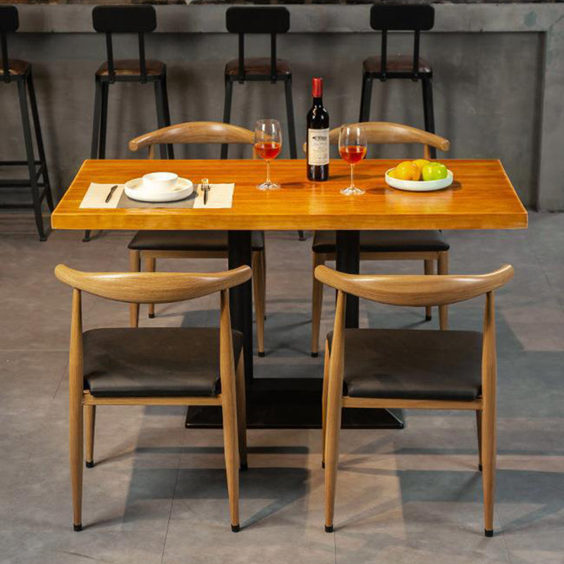 Solid Wood Dining Set 1/4/5 Pcs Industrial Dinette Set for Home