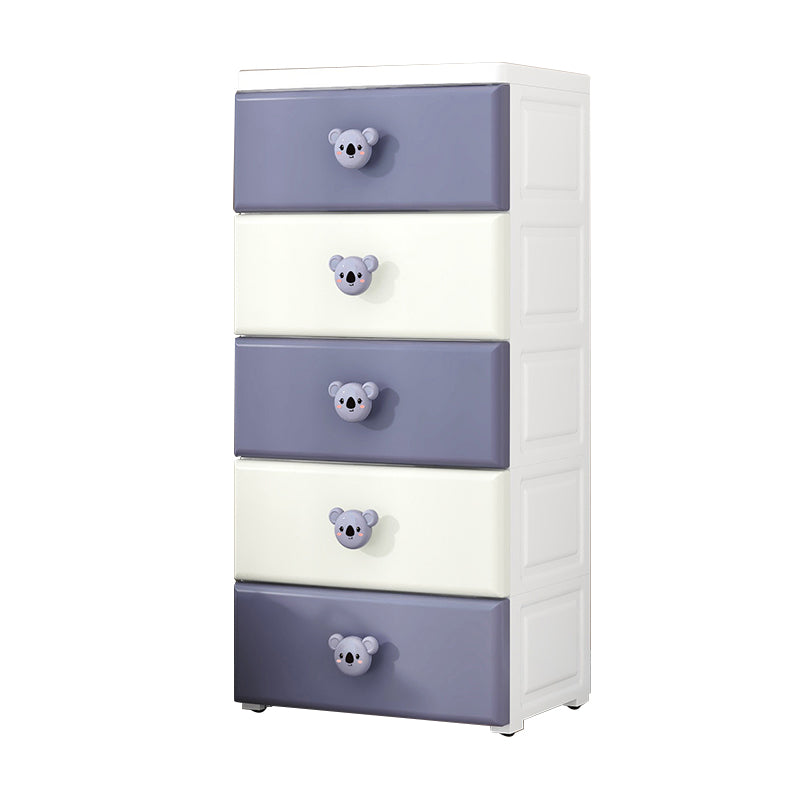 Scandinavian Kids Dressers Vertical Plastic Kids Furniture for Bedroom