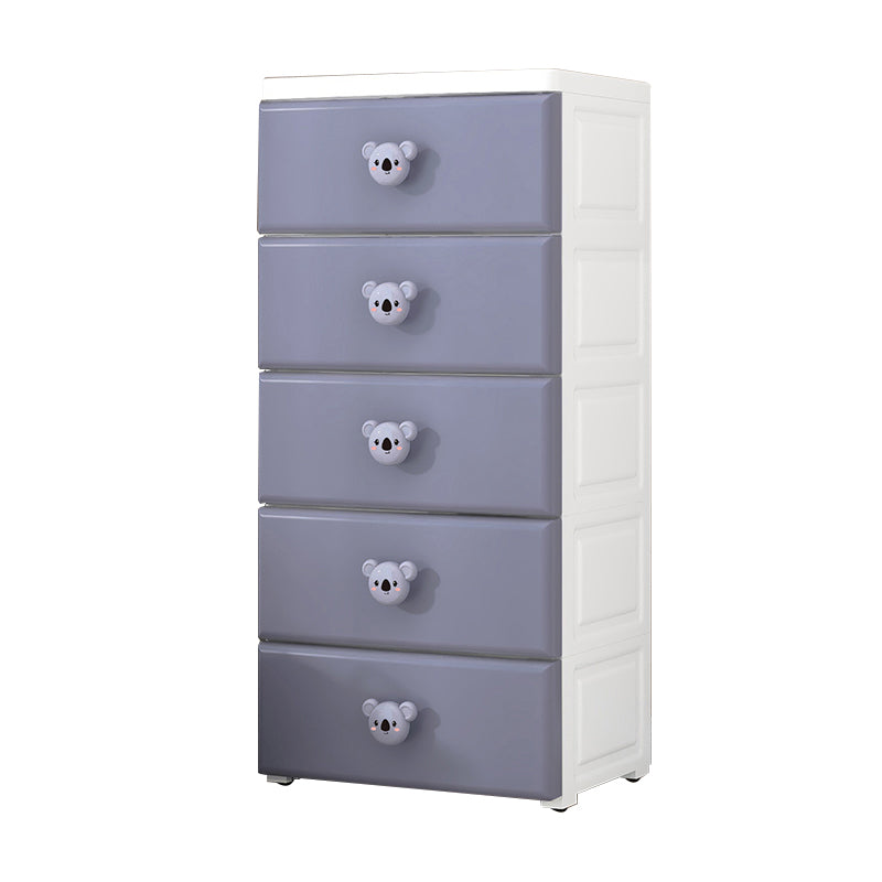 Scandinavian Kids Dressers Vertical Plastic Kids Furniture for Bedroom