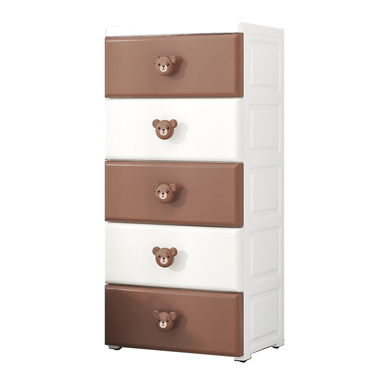 Scandinavian Kids Dressers Vertical Plastic Kids Furniture for Bedroom