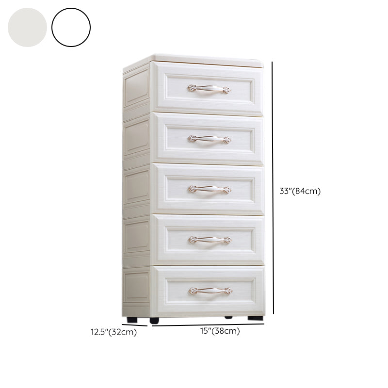 Scandinavian Nursery Dresser Plastic Dressers with 5/6 Drawers