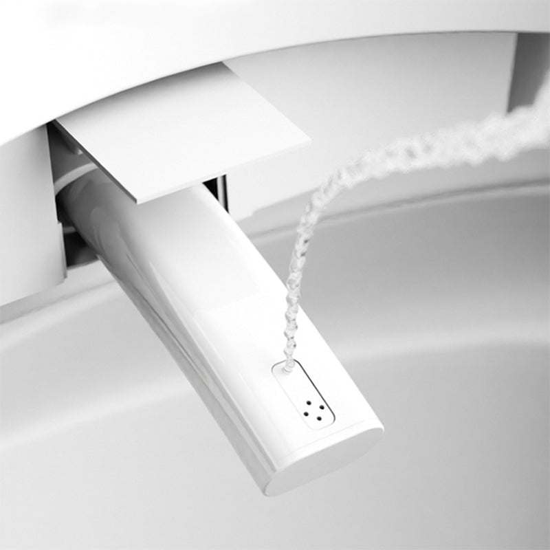 Contemporary Elongated White Heated Seat Floor Standing Bidet