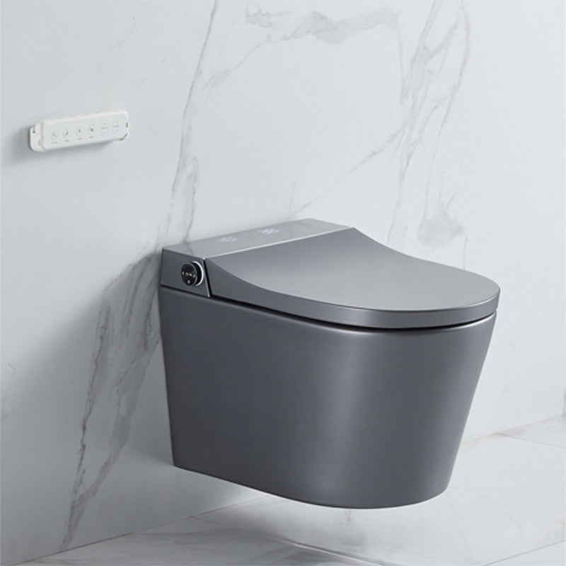 Modern Elongated Wall Hung Toilet Set with Remote Control Included