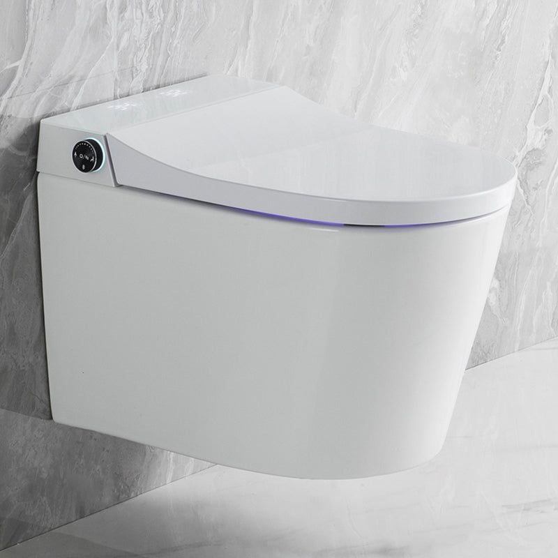 Modern Elongated Wall Hung Toilet Set with Remote Control Included