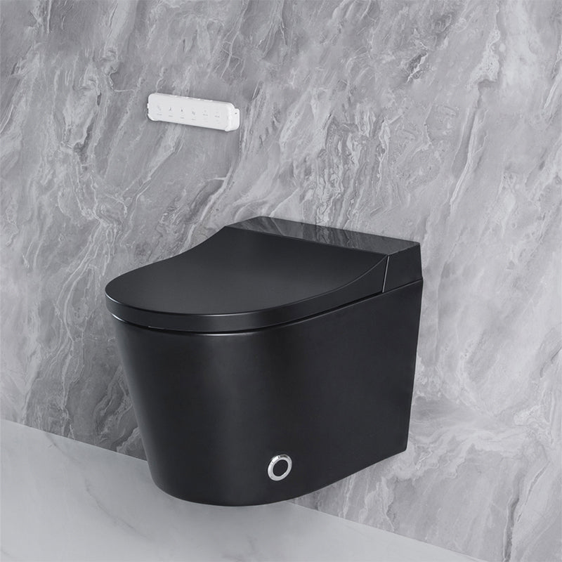 Modern Elongated Wall Hung Toilet Set with Remote Control Included