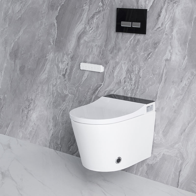 Modern Elongated Wall Hung Toilet Set with Remote Control Included