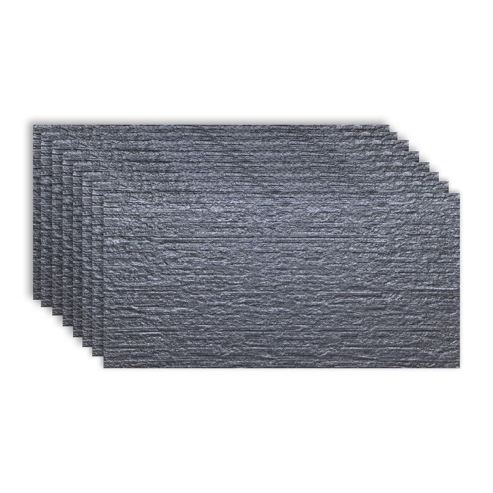 Gray Tone Singular Tile Stone Appearance Straight Edge Rectangular Wall Tile