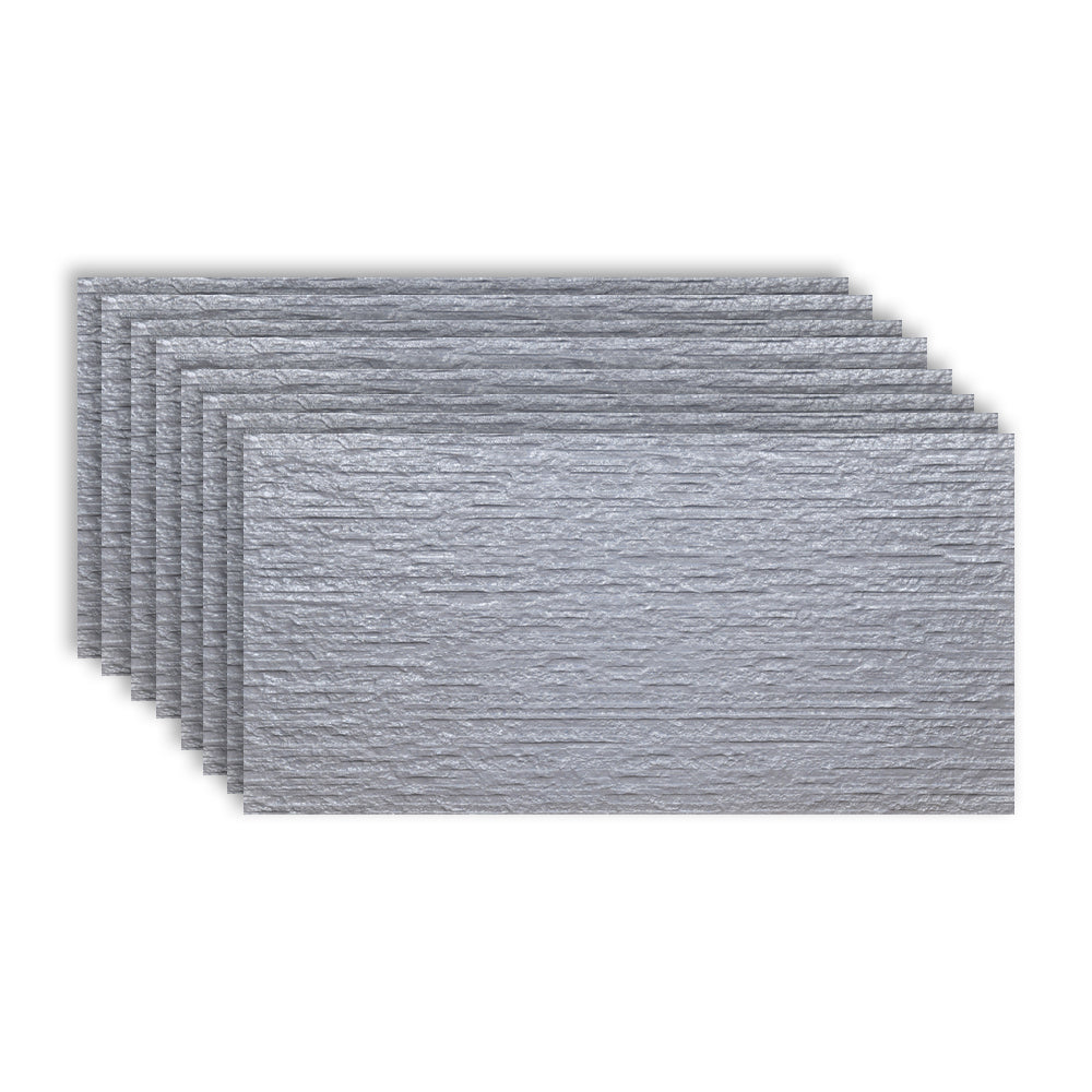 Gray Tone Singular Tile Stone Appearance Straight Edge Rectangular Wall Tile