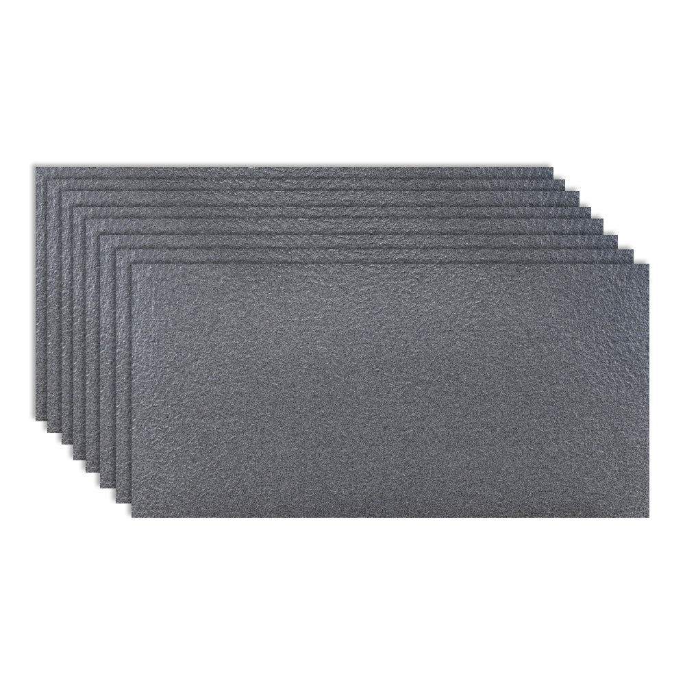 Gray Tone Singular Tile Stone Appearance Straight Edge Rectangular Wall Tile