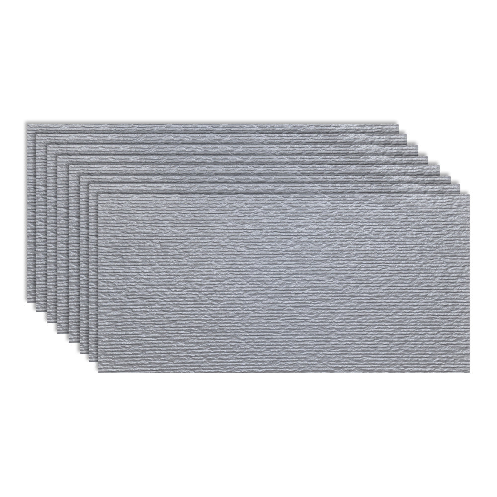 Gray Tone Singular Tile Stone Appearance Straight Edge Rectangular Wall Tile