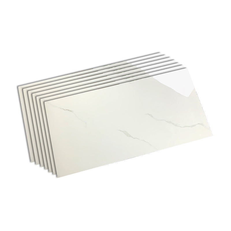 Marble Appearance Singular Tile Mirrored Rectangular Wall Tile