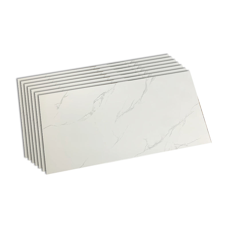 Marble Appearance Singular Tile Mirrored Rectangular Wall Tile