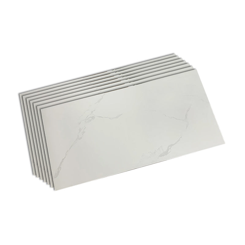 Marble Appearance Singular Tile Mirrored Rectangular Wall Tile