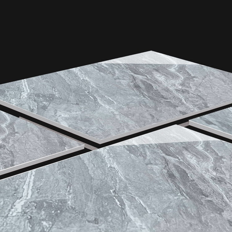 Marble Appearance Singular Tile Mirrored Rectangular Wall Tile