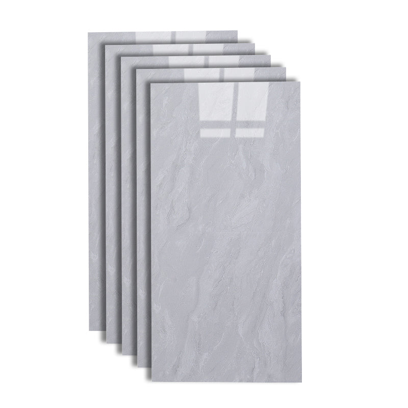 Marble Appearance Singular Tile Straight Edge Rectangular Floor Tile