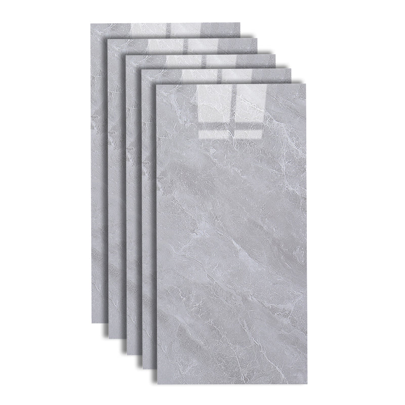 Marble Appearance Singular Tile Straight Edge Rectangular Floor Tile