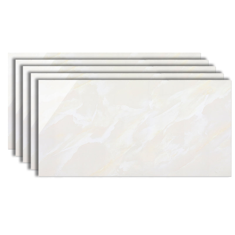 Marble Appearance Singular Tile Straight Edge Rectangular Floor Tile