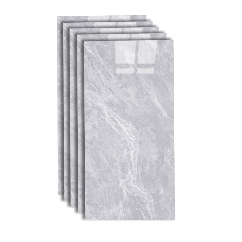 Marble Appearance Singular Tile Straight Edge Rectangular Floor Tile