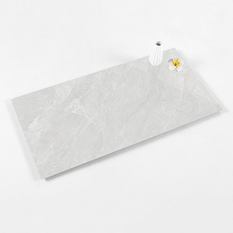 Marble Appearance Singular Tile Straight Edge Rectangular Floor Tile