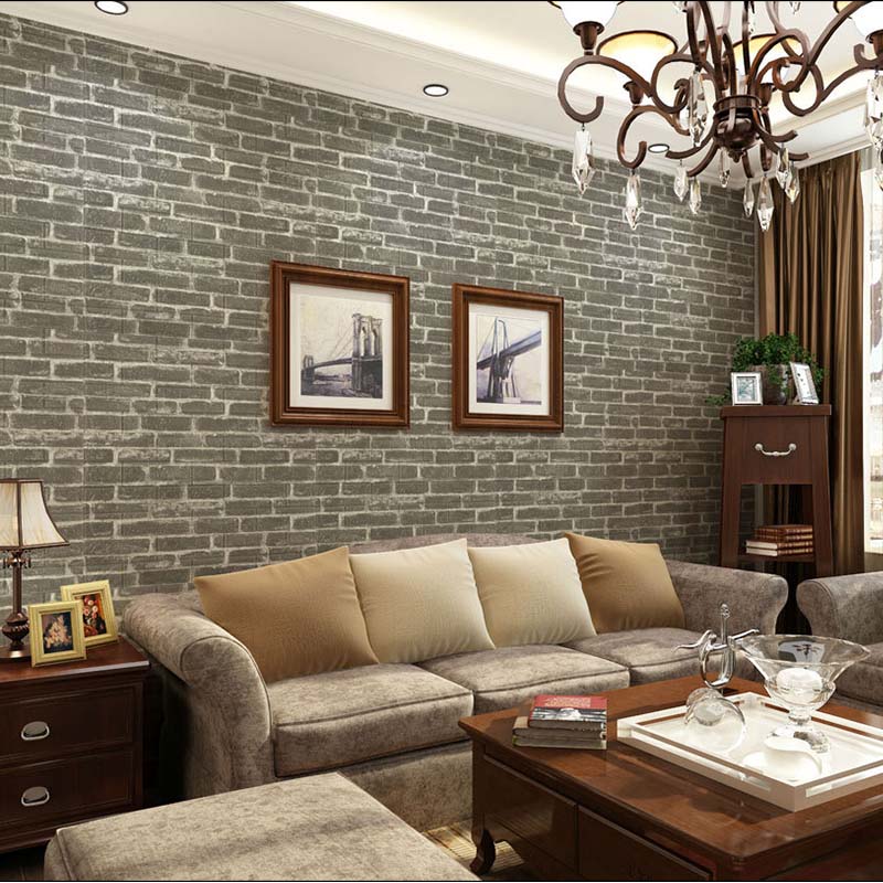 Industrial Wall Plank 3D Print Bathroom Living Room Wall Panels Set of 10