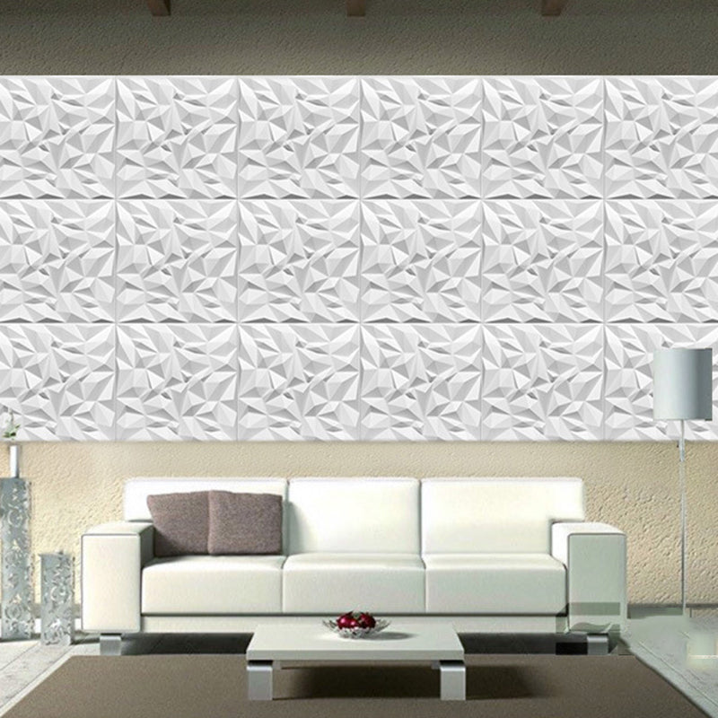 Modern Square Interior Wall Paneling Peel and Stick 3D Embossed Wall Paneling