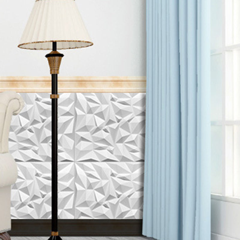 Modern Square Interior Wall Paneling Peel and Stick 3D Embossed Wall Paneling